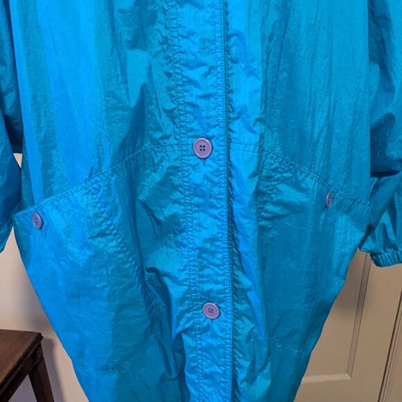 Vintage Cabin Creek Jacket Rain Wind Breaker 80’s Beverly Goldberg Nylon Long - Picture 5 of 14